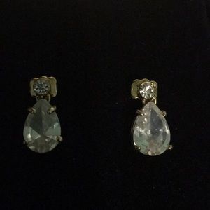 Golden drop earrings